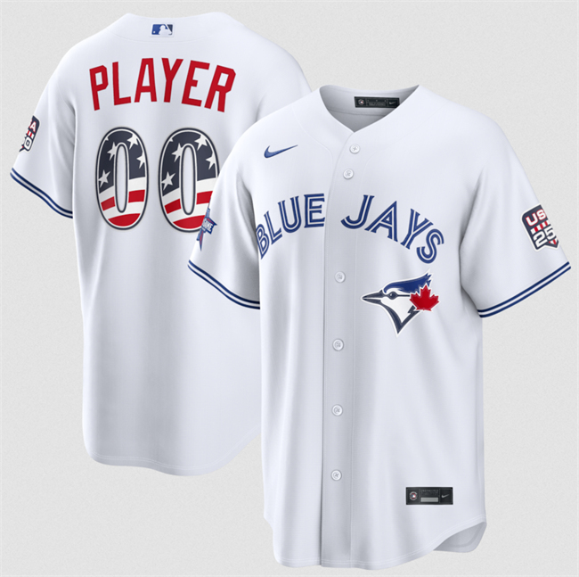 Men's Toronto Blue Jays Active Player Custom White 2026 All-Star Edition Stars & Stripes Stadium Pick-A-Player Stitched Baseball Jersey Men's Toronto Blue Jays Active Player Custom White 2026 All-Star Edition Stars & Stripes Stadium Pick-A-Player Stitched Baseball Jersey