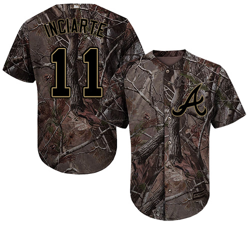 Braves #11 Ender Inciarte Camo Realtree Collection Cool Base Stitched Youth Baseball Jersey Braves #11 Ender Inciarte Camo Realtree Collection Cool Base Stitched Youth Baseball Jersey