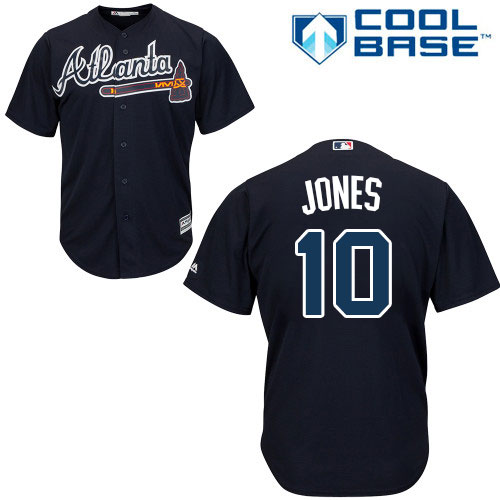 Braves #10 Chipper Jones Navy Blue Cool Base Stitched Youth MLB Jersey Braves #10 Chipper Jones Navy Blue Cool Base Stitched Youth MLB Jersey