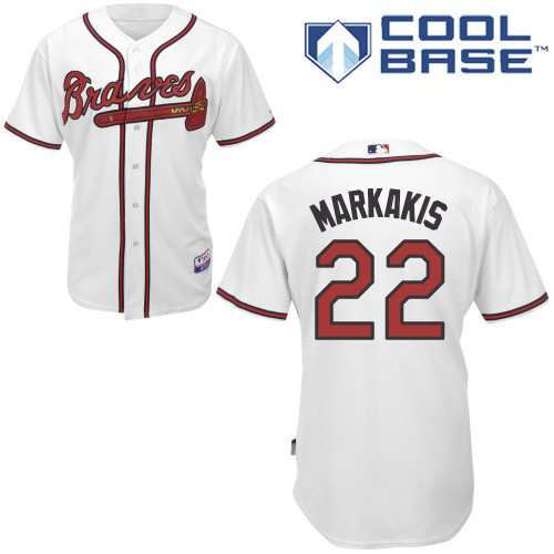 Braves #22 Nick Markakis White Cool Base Stitched Youth MLB Jersey Braves #22 Nick Markakis White Cool Base Stitched Youth MLB Jersey