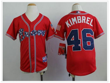 Youth MLB Atlanta Braves #46 Craig Kimbrel Red Cool Base Baseball Jersey Youth MLB Atlanta Braves #46 Craig Kimbrel Red Cool Base Baseball Jersey