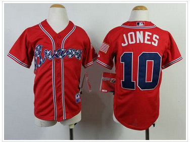 Youth MLB Atlanta Braves #10 Chipper Jones Red Cool Base Jersey Youth MLB Atlanta Braves #10 Chipper Jones Red Cool Base Jersey
