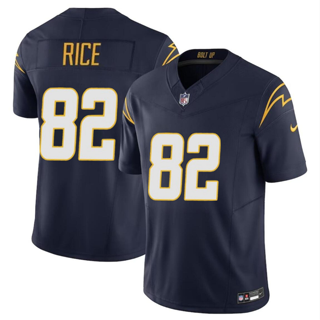 Youth Los Angeles Chargers #82 Brenden Rice Navy 2024 Draft F.U.S.E Vapor Limited Stitched Football Jersey Youth Los Angeles Chargers #82 Brenden Rice Navy 2024 Draft F.U.S.E Vapor Limited Stitched Football Jersey