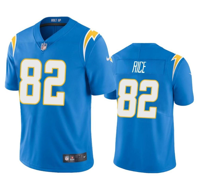Youth Los Angeles Chargers #82 Brenden Rice Light Blue 2024 Draft Vapor Limited Stitched Football Jersey Youth Los Angeles Chargers #82 Brenden Rice Light Blue 2024 Draft Vapor Limited Stitched Football Jersey