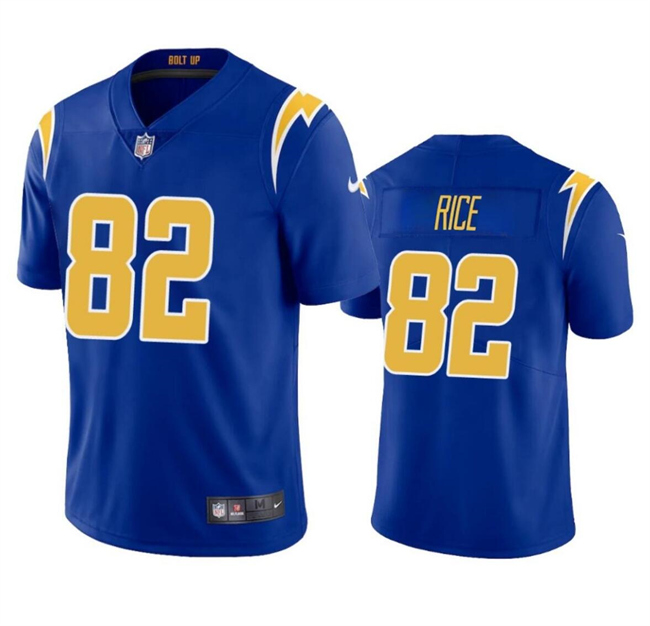 Youth Los Angeles Chargers #82 Brenden Rice Royal 2024 Draft Vapor Limited Stitched Football Jersey Youth Los Angeles Chargers #82 Brenden Rice Royal 2024 Draft Vapor Limited Stitched Football Jersey