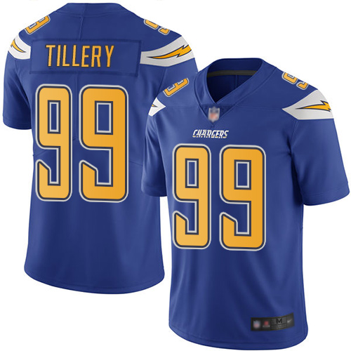 Chargers #99 Jerry Tillery Electric Blue Youth Stitched Football Limited Rush Jersey Chargers #99 Jerry Tillery Electric Blue Youth Stitched Football Limited Rush Jersey