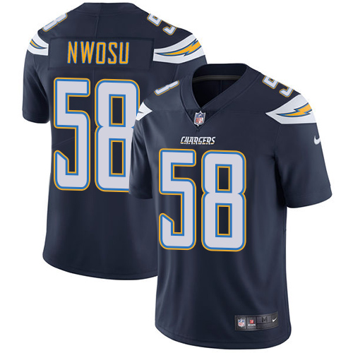 Nike Chargers #58 Uchenna Nwosu Navy Blue Team Color Youth Stitched NFL Vapor Untouchable Limited Jersey Nike Chargers #58 Uchenna Nwosu Navy Blue Team Color Youth Stitched NFL Vapor Untouchable Limited Jersey