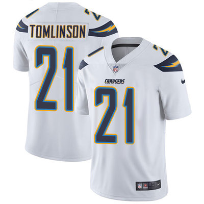 Nike Chargers #21 LaDainian Tomlinson White Youth Stitched NFL Vapor Untouchable Limited Jersey Nike Chargers #21 LaDainian Tomlinson White Youth Stitched NFL Vapor Untouchable Limited Jersey