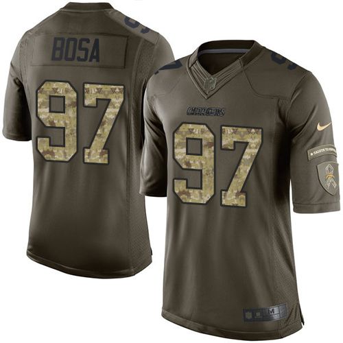 Nike Chargers #97 Joey Bosa Green Youth Stitched NFL Limited Salute to Service Jersey Nike Chargers #97 Joey Bosa Green Youth Stitched NFL Limited Salute to Service Jersey