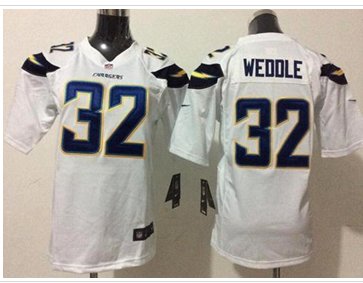 Youth Nike Chargers #32 Eric Weddle White NFL New Elite Jersey