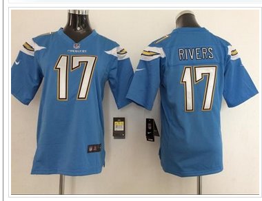 Youth NEW Chargers #17 Philip Rivers Blue NFL New Elite Jersey Youth NEW Chargers #17 Philip Rivers Blue NFL New Elite Jersey