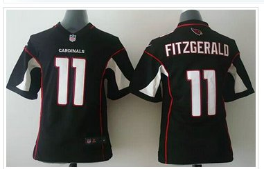 Youth NEW Cardinals #11 Larry Fitzgerald Black Alternate NFL Elite Jersey