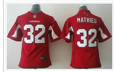 Youth NEW Cardinals #32 Tyrann Mathieu Red Team Colorh NFL Elite Jersey
