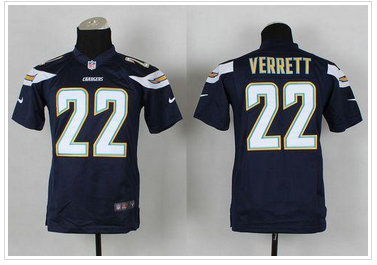 Youth NFL San Diego Chargers #22 Jason Verrett Navy Blue Team Color Jersey Youth NFL San Diego Chargers #22 Jason Verrett Navy Blue Team Color Jersey