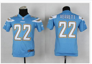 Youth NFL San Diego Chargers #22 Jason Verrett Blue Jersey Youth NFL San Diego Chargers #22 Jason Verrett Blue Jersey