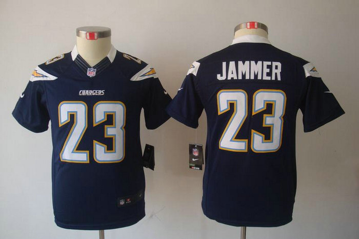 Youth San Diego Chargers 23 Jammer D.Blue Jerseys Youth San Diego Chargers 23 Jammer D.Blue Jerseys