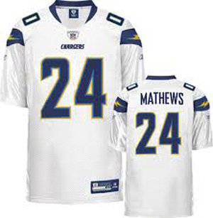 Youth San Diego Chargers 24 Ryan Mathews jersey white
