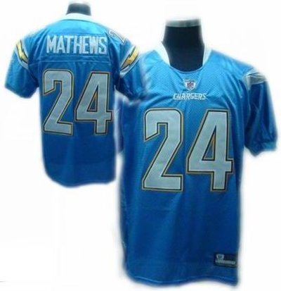 Youth San Diego Chargers 24 Ryan Mathews Jerseys baby blue blue