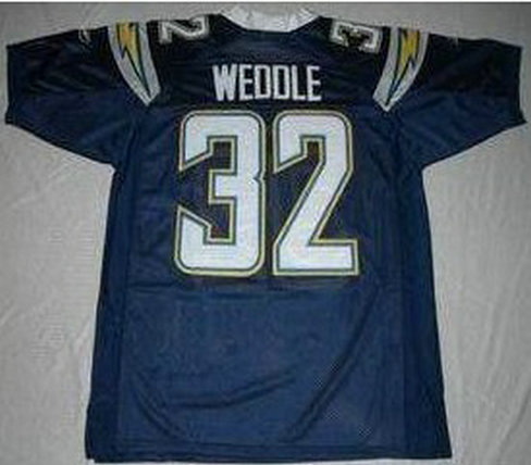 San Diego Chargers #32 Weddle Youth Navy Blue Jersey