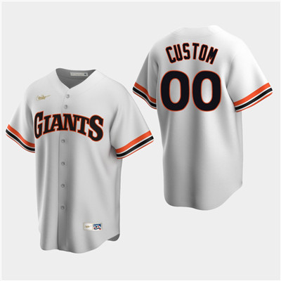 Men's Custom San Francisco Giants White Home Cooperstown Collection Nike Jersey Men's Custom San Francisco Giants White Home Cooperstown Collection Nike Jersey