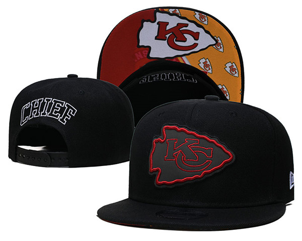 Chiefs Black Snapback Hat--GS Chiefs Black Snapback Hat--GS