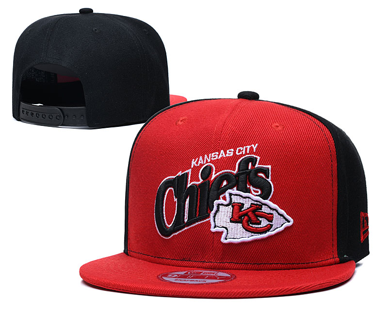 Chiefs Team Logo Red Black Adjustable Hat LT Chiefs Team Logo Red Black Adjustable Hat LT