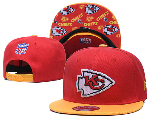 Chiefs Team Logo Red Yellow Adjustable Hat TX Chiefs Team Logo Red Yellow Adjustable Hat TX