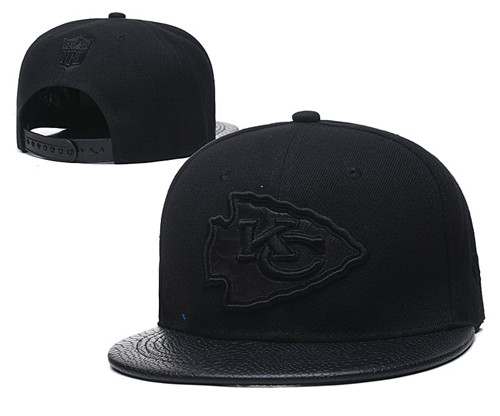 Chiefs Team Logo All Black Adjustable Hat TX Chiefs Team Logo All Black Adjustable Hat TX