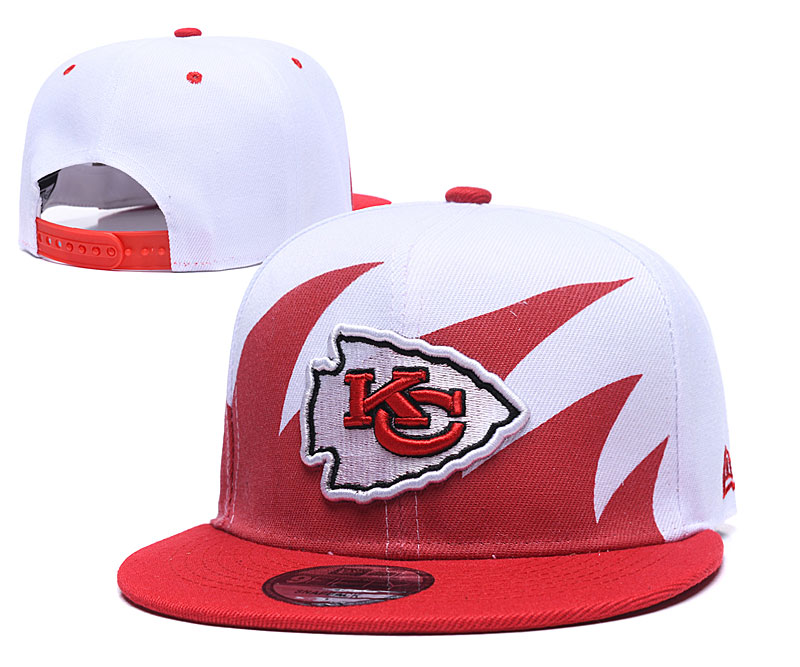 Chiefs Team Logo White Red Adjustable Hat GS Chiefs Team Logo White Red Adjustable Hat GS