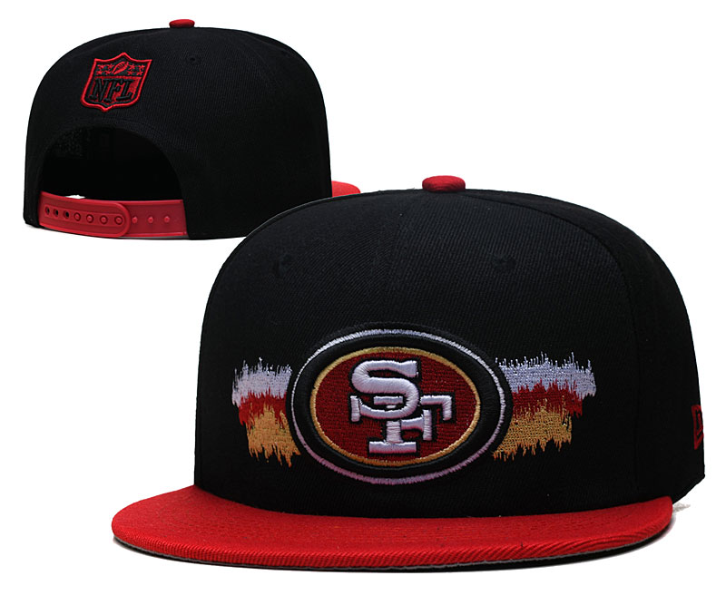 49ers Snapback Hat Black --YD 49ers Snapback Hat Black --YD
