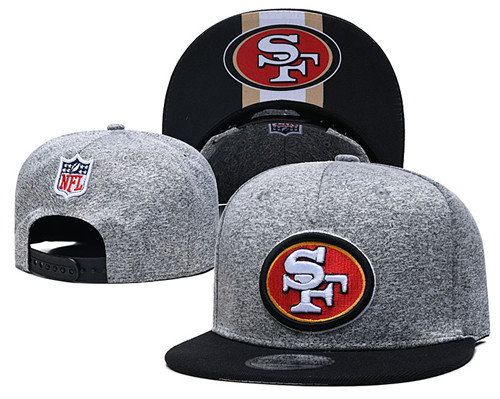 49ers Team Logos Adjustable Gray Hat GS 49ers Team Logos Adjustable Gray Hat GS