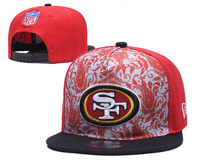 49ers Team Logo Red Fashion Adjustable Hat LH 49ers Team Logo Red Fashion Adjustable Hat LH