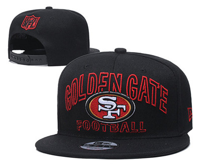 49ers Team Logo Black Adjustable Hat YD 49ers Team Logo Black Adjustable Hat YD