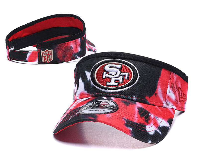 49ers Logo Smoke Adjustable Visor Hat YD 49ers Logo Smoke Adjustable Visor Hat YD