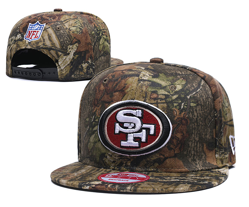 49ers Team Logo Camo Adjustable Hat LT 49ers Team Logo Camo Adjustable Hat LT