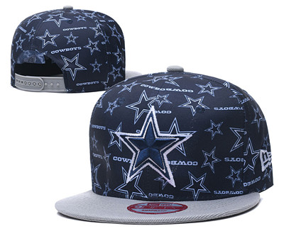 Cowboys Fresh Logo Navy Gray Adjustable Hat LH Cowboys Fresh Logo Navy Gray Adjustable Hat LH