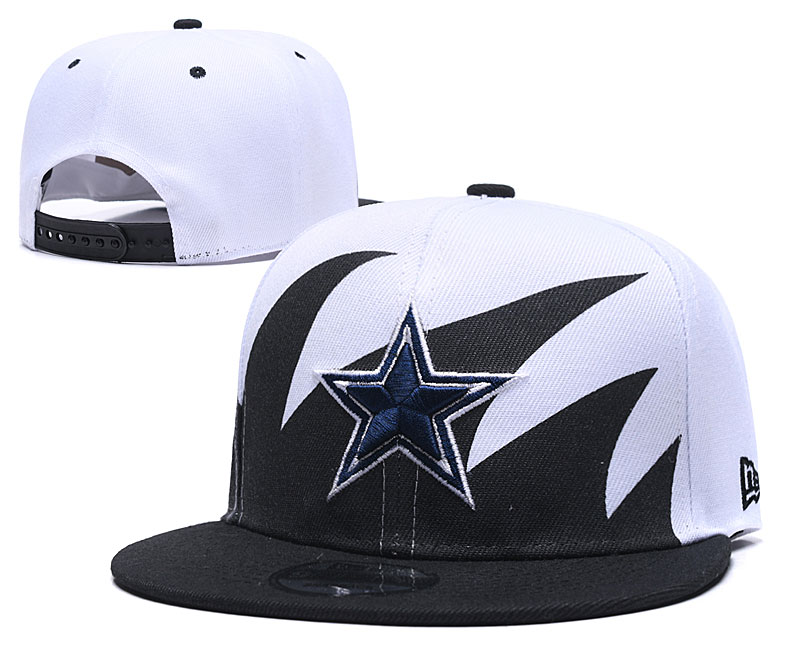 Cowboys Team Logo White Black Adjustable Hat GS Cowboys Team Logo White Black Adjustable Hat GS