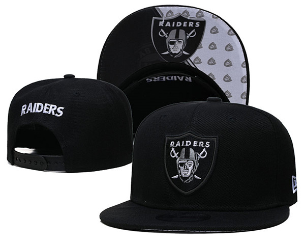 Raiders Black Snapback Hat--GS Raiders Black Snapback Hat--GS
