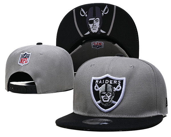 Raiders Gray Snapback Hat--GS Raiders Gray Snapback Hat--GS