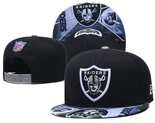 Raiders Fresh Logo Black Adjustable Hat LH Raiders Fresh Logo Black Adjustable Hat LH