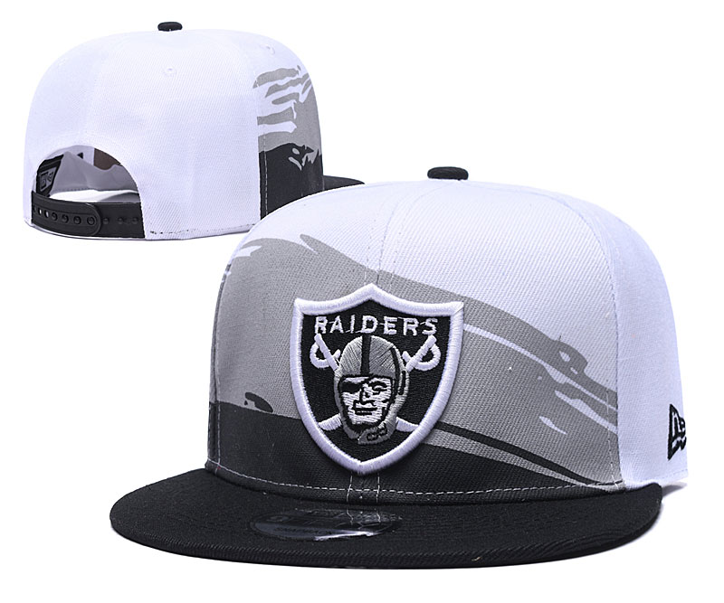 Raiders Logo White Adjustable Hat GS Raiders Logo White Adjustable Hat GS