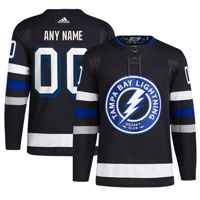 Men's Tampa Bay Lightning Custom Black 2024 Stadium Series Stitched Jersey Men's Tampa Bay Lightning Custom Black 2024 Stadium Series Stitched Jersey