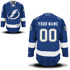 Reebok Tampa Bay Lightning Men's Premier Home Custom Jersey - Royal Blue Reebok Tampa Bay Lightning Men's Premier Home Custom Jersey - Royal Blue