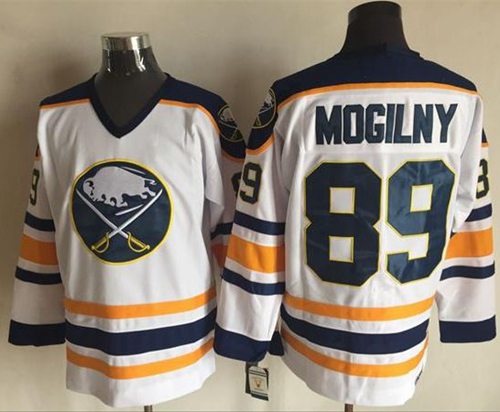 Sabres #89 Alexander Mogilny White CCM Throwback Stitched NHL Sabres #89 Alexander Mogilny White CCM Throwback Stitched NHL