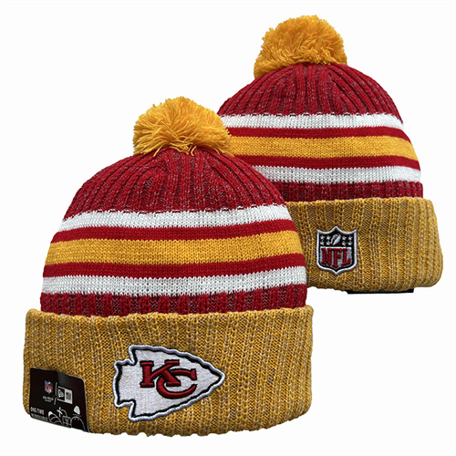 Chiefs Team Logo Pom Knit Hat YD-2