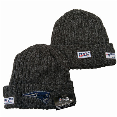 Patriots Fresh Logo Gray 100th Season Pom Knit Hat YD Patriots Fresh Logo Gray 100th Season Pom Knit Hat YD