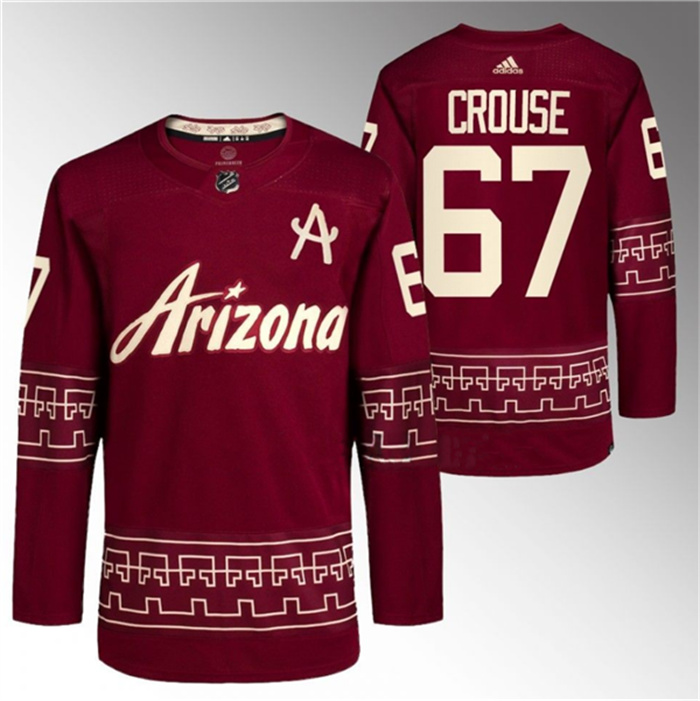 Men's Arizona Coyotes #67 Lawson Crouse Garnet Alternate Pro Jersey Men's Arizona Coyotes #67 Lawson Crouse Garnet Alternate Pro Jersey