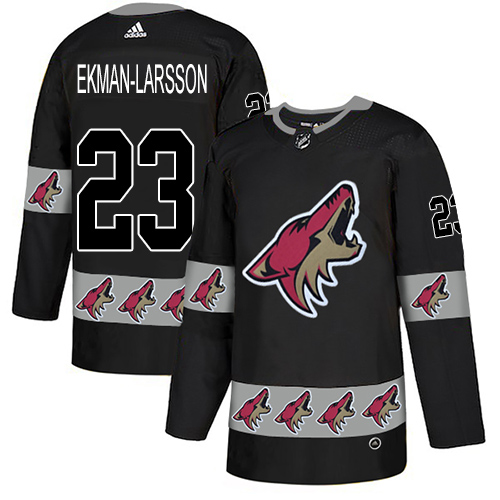 Adidas Coyotes #23 Oliver Ekman-Larsson Black Authentic Team Logo Fashion Stitched NHL Jersey Adidas Coyotes #23 Oliver Ekman-Larsson Black Authentic Team Logo Fashion Stitched NHL Jersey