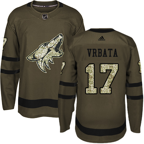 Adidas Coyotes #17 Radim Vrbata Green Salute to Service Stitched NHL Jersey Adidas Coyotes #17 Radim Vrbata Green Salute to Service Stitched NHL Jersey