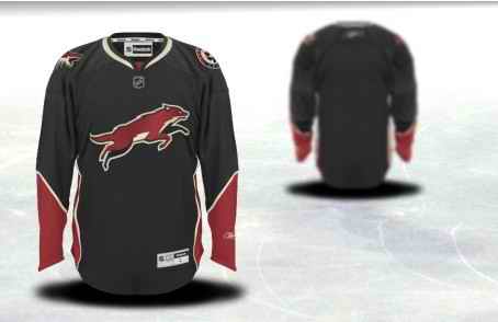 Phoenix Coyotes Men Customized Black Third Jersey Phoenix Coyotes Men Customized Black Third Jersey